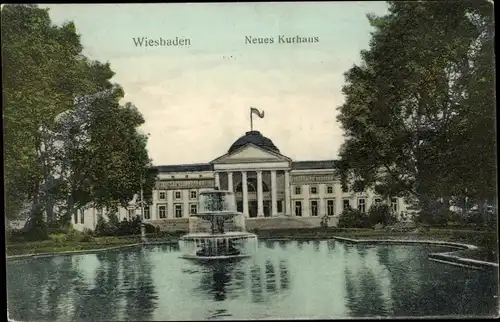 Ak Wiesbaden in Hessen, Neues Kurhaus