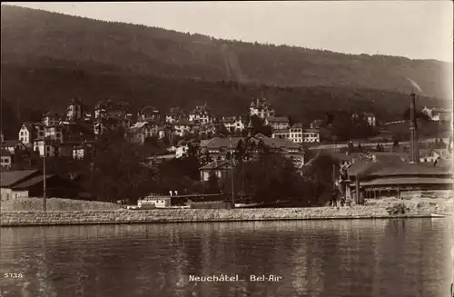 Ak Neuchâtel Neuenburg Stadt, Bel Air