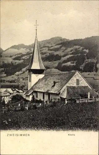 Ak Zweisimmen Kanton Bern, Kirche