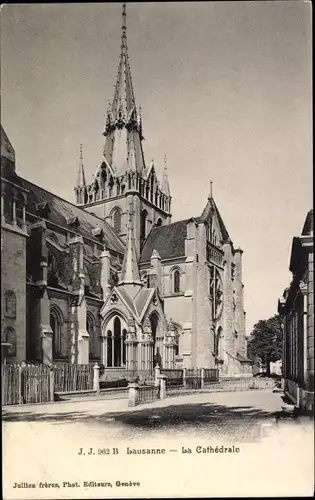 Ak Lausanne Kanton Waadt, La Cathédrale