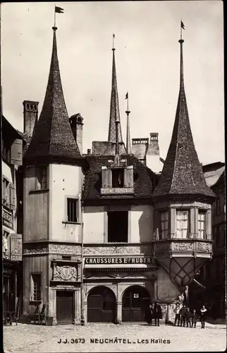 Ak Neuchâtel Neuenburg Stadt, Les Halles