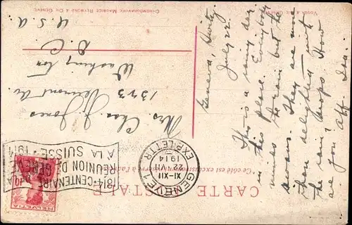 Künstler Ak Redmond, Saint Gervais Genève Genf Stadt, Straßenpartie