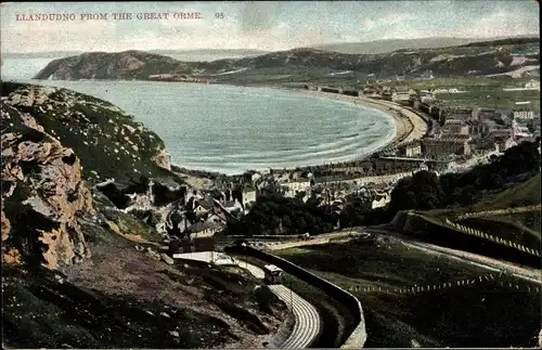Ak Llandudno Wales, From the Great Orme