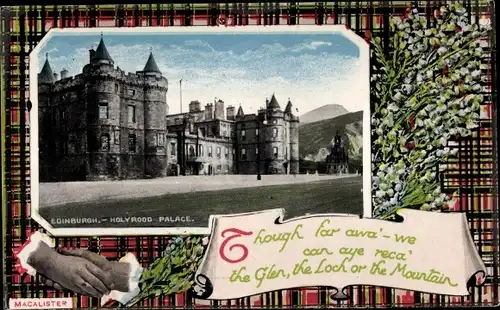 Passepartout Ak Holyrood Edinburgh Schottland, Holyrood Palace