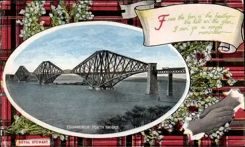 Passepartout Ak Edinburgh Schottland, Forth Bridge