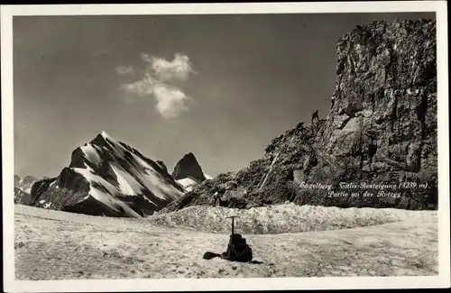 Ak Engelberg Kanton Obwalden Schweiz, Titlis-Besteigung, Partie an der Rotegg