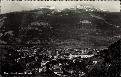 Ak Chur Kanton Graubünden, Ansicht gegen Calanda
