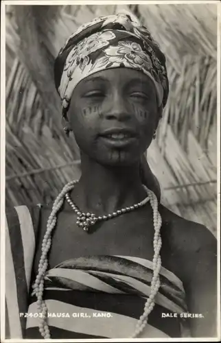 Ak Kano Nigeria, Haus girl, Portrait einer Frau