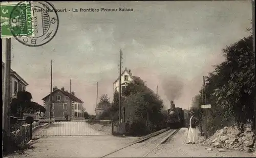 Ak Boncourt Kanton Jura, Frontiere Franco-Suisse