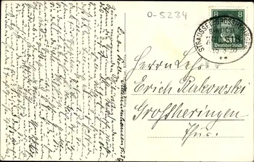 Ak Kölleda in Thüringen, Partie in der Schillerstraße