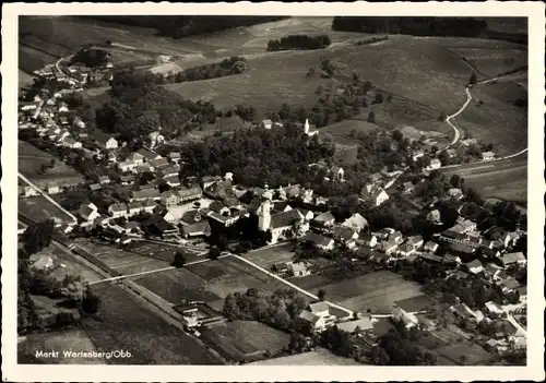 Ak Wartenberg in Oberbayern, Fliegeraufnahme von Ort und Umgebung