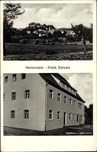 Ak Hartenstein an der Pegnitz Mittelfranken, Gasthaus zum goldenen Lamm