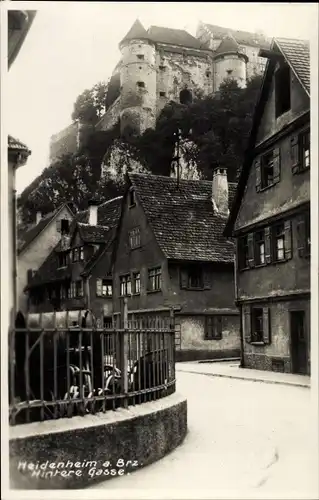 Ak Heidenheim an der Brenz Württemberg, Hintere Gasse