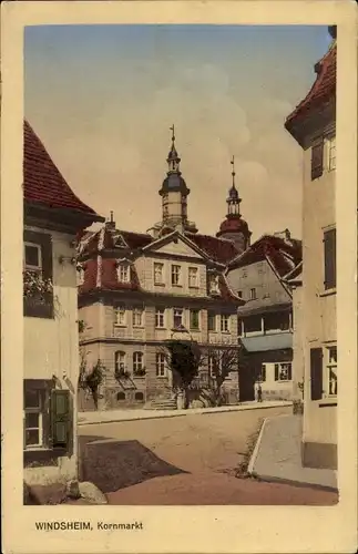 Ak Bad Windsheim in Mittelfranken, Kornmarkt