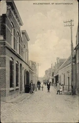 Ak Sint Maartensdijk Zeeland Niederlande, Molenstraat