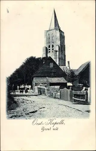 Ak Oostkapelle Walcheren Zeeland, Kerk