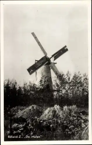 Ak Rilland Reimerswaal Zeeland Niederlande, De Molen