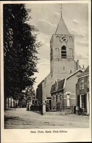 Ak Oud Alblas Südholland, Ned. Herv. Kerk