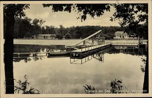 Ak Haltern am See Westfalen, Strandbad Altergarten