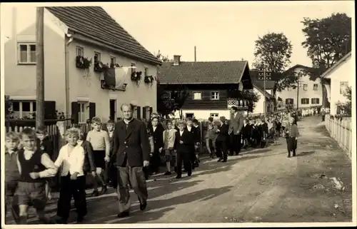 Foto Ak Hofkirchen in Niederbayern, Festzug Glockenweihe