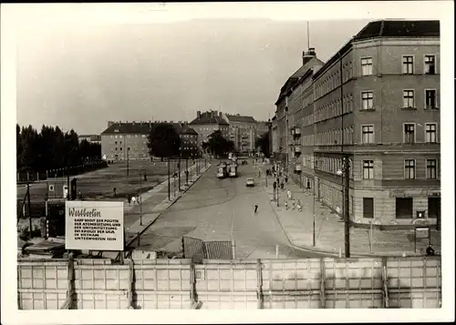 Foto Berlin, Westberlin, Grenze, Innerdeutsche Grenze, Straßenpartie