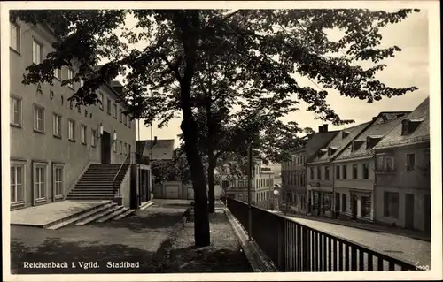 Ak Reichenbach im Vogtland, Stadtbad