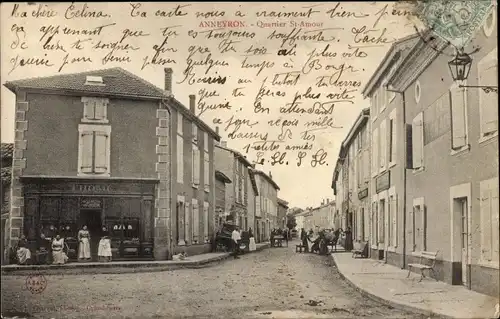 Ak Anneyron Drôme, Quartier St. Amour