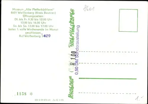 Ak Weißenberg in Sachsen, Museum Alte Pfefferküchlerei