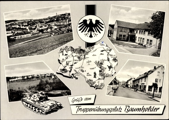 Ak Baumholder Rheinland Pfalz, Truppenübungsplatz, Panzer ...