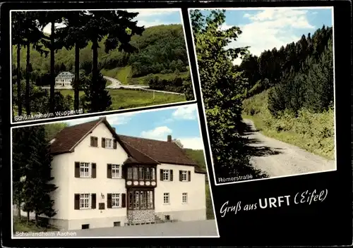 Ak Urft Kall in der Eifel, Hotel Pension Urfter Hof, Außenansicht, Römerstraße, Schullandheim