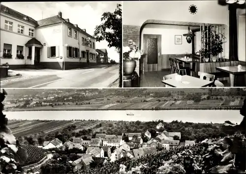 Ak Longen an der Mosel, Panorama, Gasthof Margen