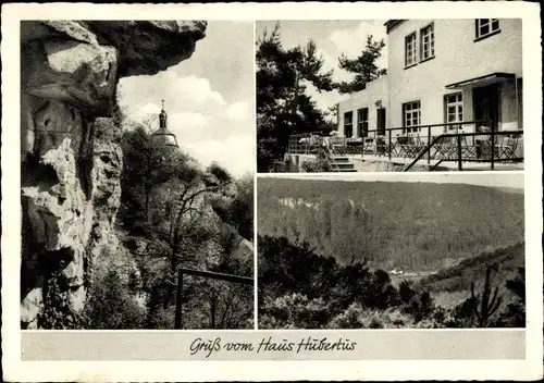 Ak Echternacherbrück in der Eifel, Haus Hubertus, Fremdenpension Restaurant