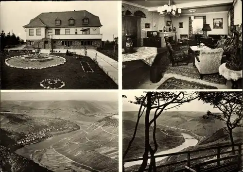 Ak Briedel an der Mosel, Hotel und Jagdhaus Bummkopf, Panorama