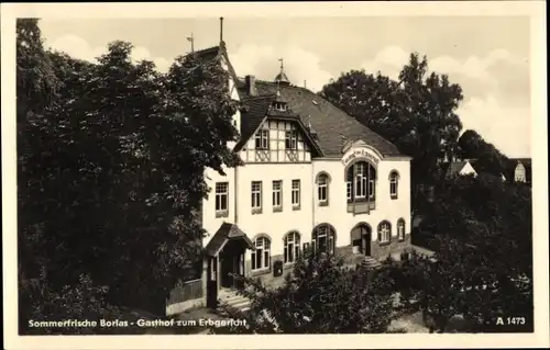 Ak Borlas Klingenberg im Osterzgebirge, Gasthof zum Erbgericht