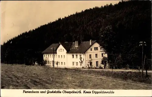 Ak Oberpöbel Dippoldiswalde im Osterzgebirge, Ferienheim, Gaststätte
