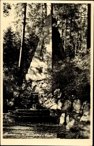 Ak Fürstenbrunn Schwarzenberg im Erzgebirge, Denkmal