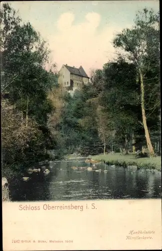 Ak Reinsberg in Sachsen, Schloss Oberreinsberg