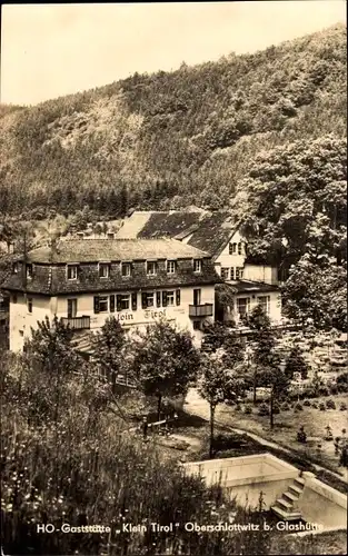 Ak Oberschlottwitz Glashütte in Sachsen, HO Gaststätte Klein Tirol