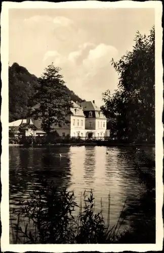 Ak Tharandt im Erzgebirge, Stadtbad-Hotel im Badetal