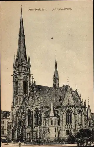 Ak Saarbrücken im Saarland, Johanniskirche