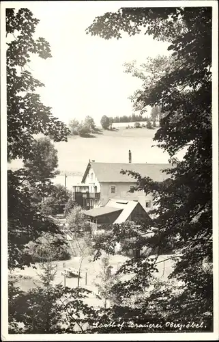 Foto Ak Oberpöbel Dippoldiswalde Sachsen, Gasthof Brauerei