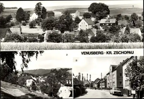 Ak Venusberg Drebach im Erzgebirge, Teilansicht, Hauptstraße