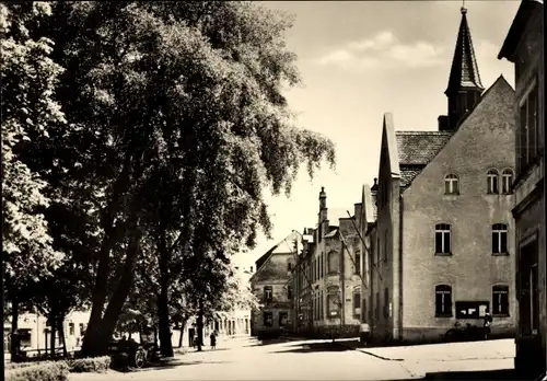Ak Zöblitz Marienberg im Erzgebirge Sachsen, am Marktplatz