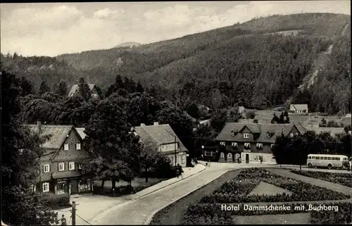 Ak Jonsdorf in Sachsen, Hotel Dammschenke, Buchberg