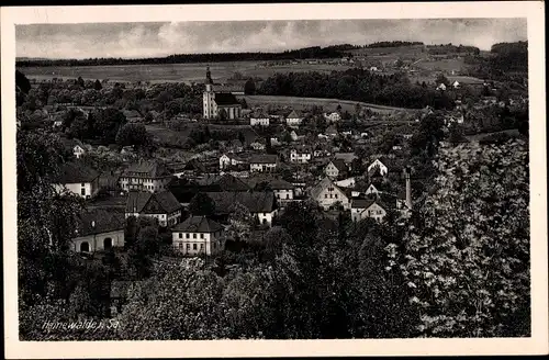 Ak Hainewalde Sachsen, Ortsansicht, Kirche