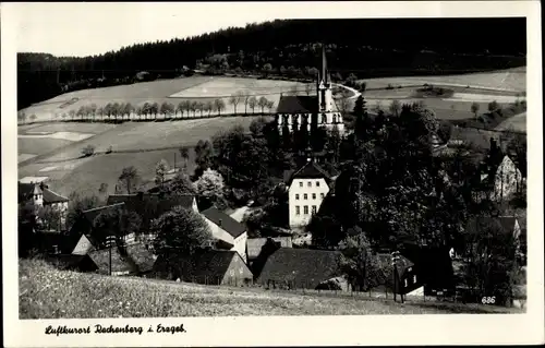 Ak Rechenberg Bienenmühle Erzgebirge, Panorama, Kirche