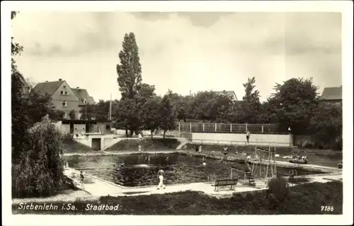 Ak Siebenlehn Großschirma Sachsen, Stadtbad