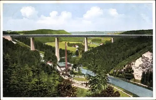 Ak Siebenlehn Großschirma, Reichsautobahnbrücke im Muldental