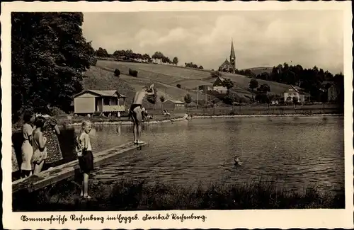 Ak Rechenberg Bienenmühle Erzgebirge, Freibad