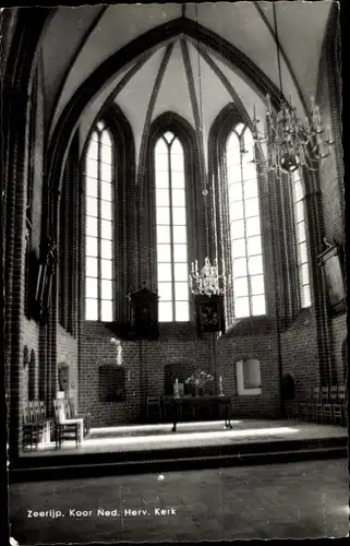 Ak Zeerijp Groningen, Koor Ned. Herv. Kerk